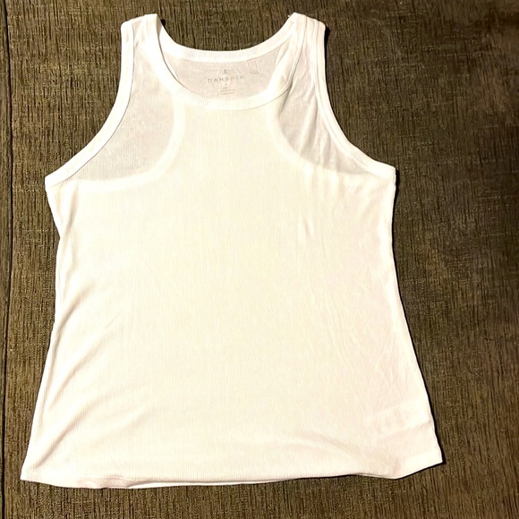 Danskin | Tops | Nwot Ribbed White Tank | Poshmark